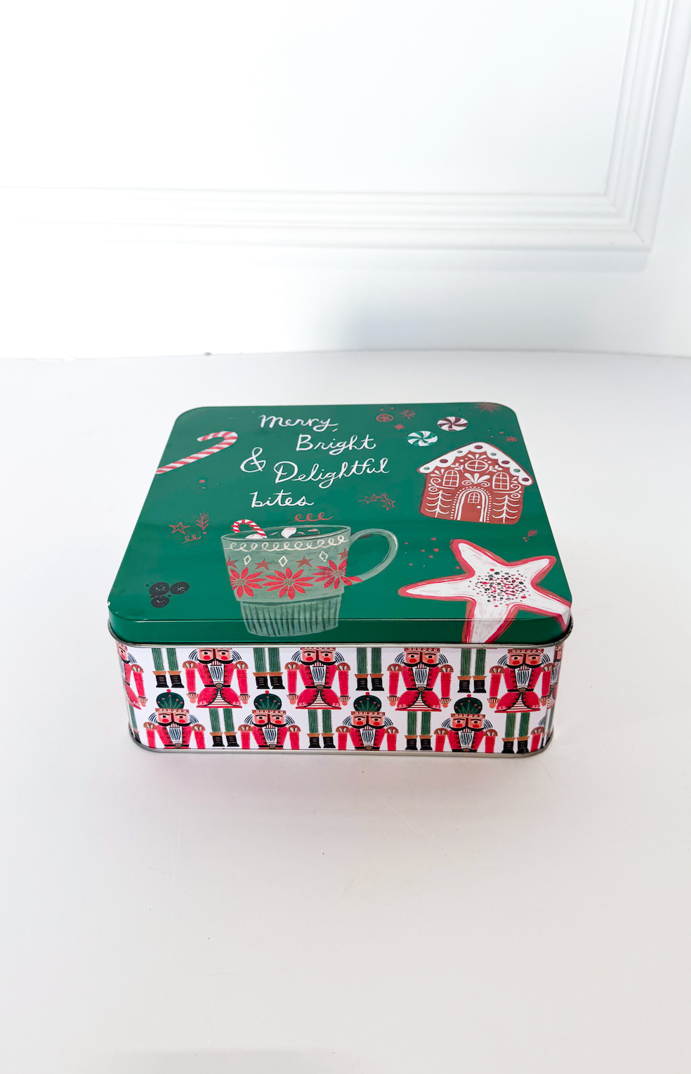 Holiday Tin w/ Lid Set of 3