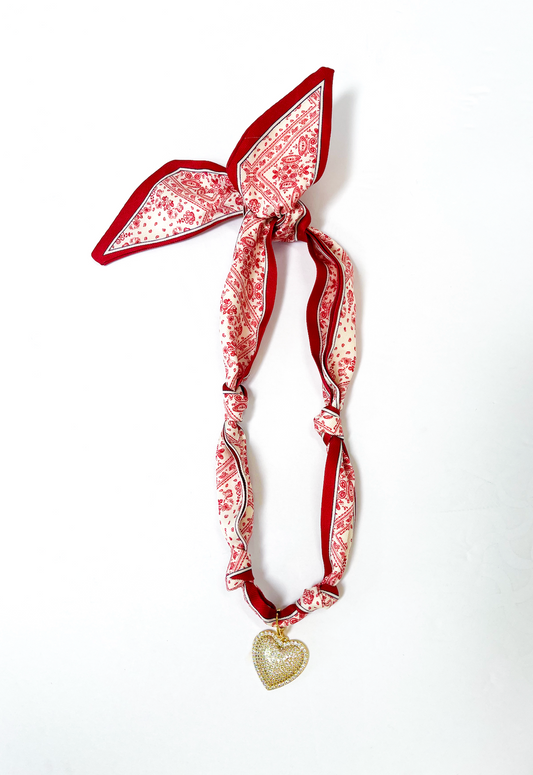 Lumi Heart Scarf Necklace