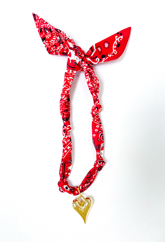 Happy Heart Bandana Necklace