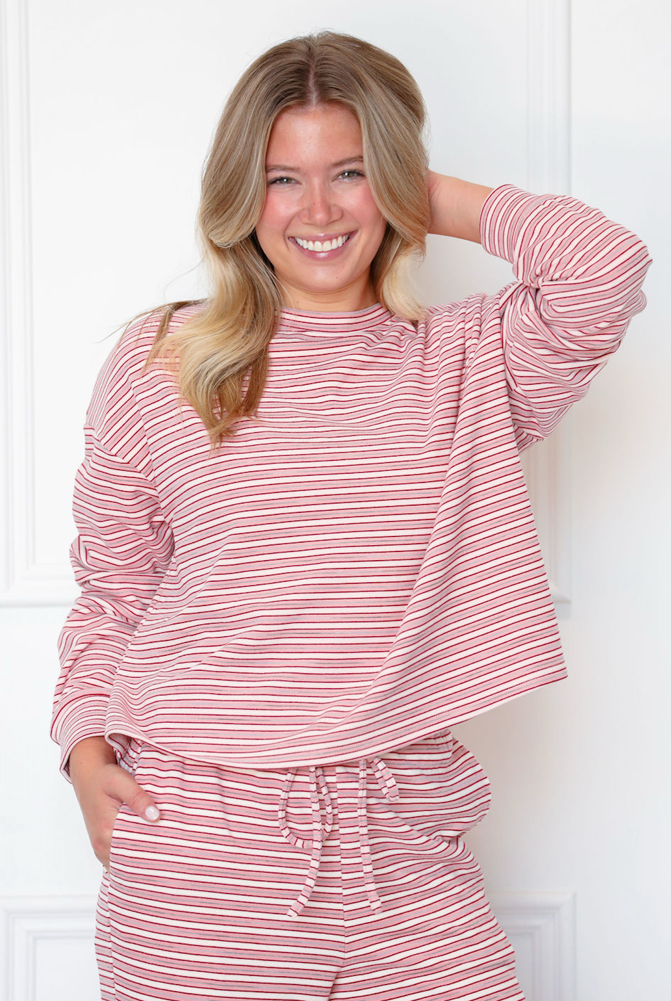 Strawberry Stripe Top & Pants Set of 2