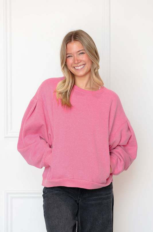 Brunch Crewneck Sweatshirt Pink