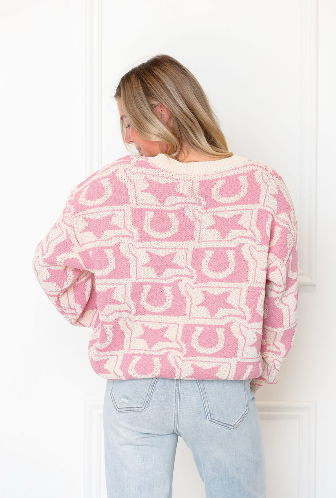 Star & Horseshoe Crewneck Sweater