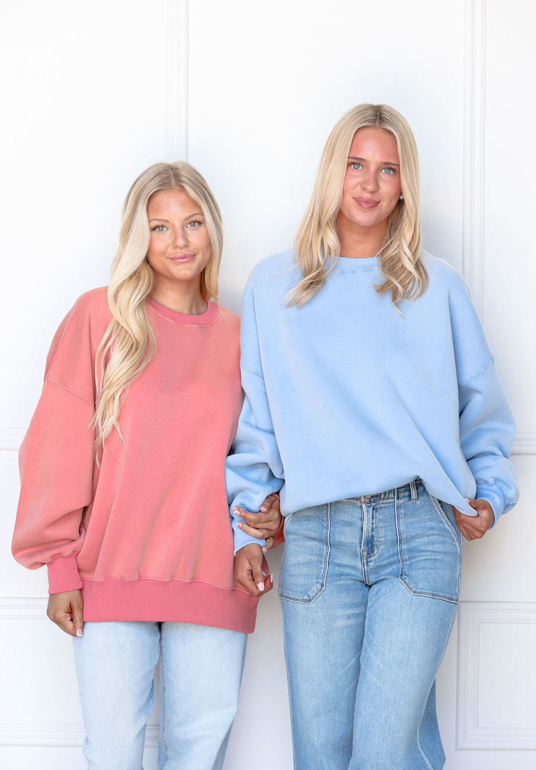 Reversible Fleece Sweatshirt Rust