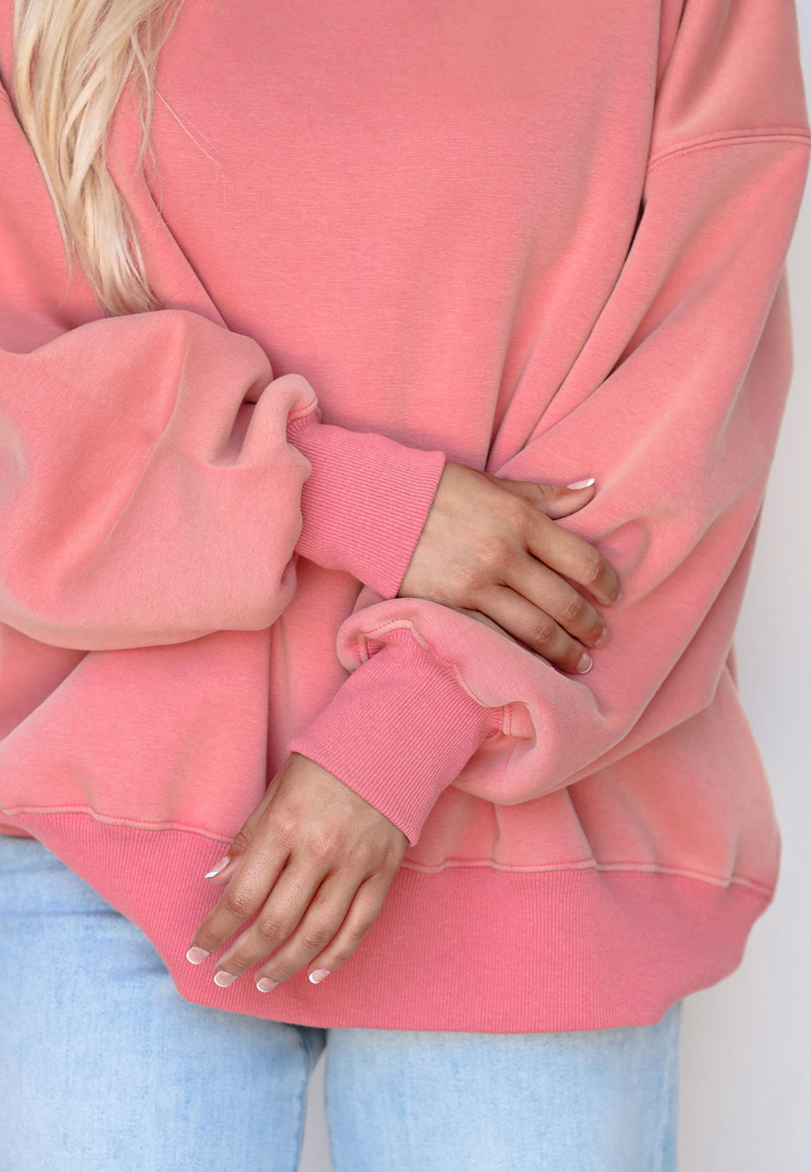 Reversible Fleece Sweatshirt Rust