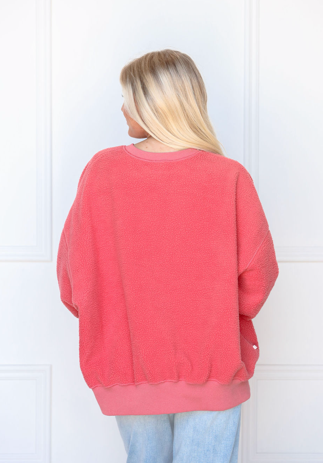 Reversible Fleece Sweatshirt Rust
