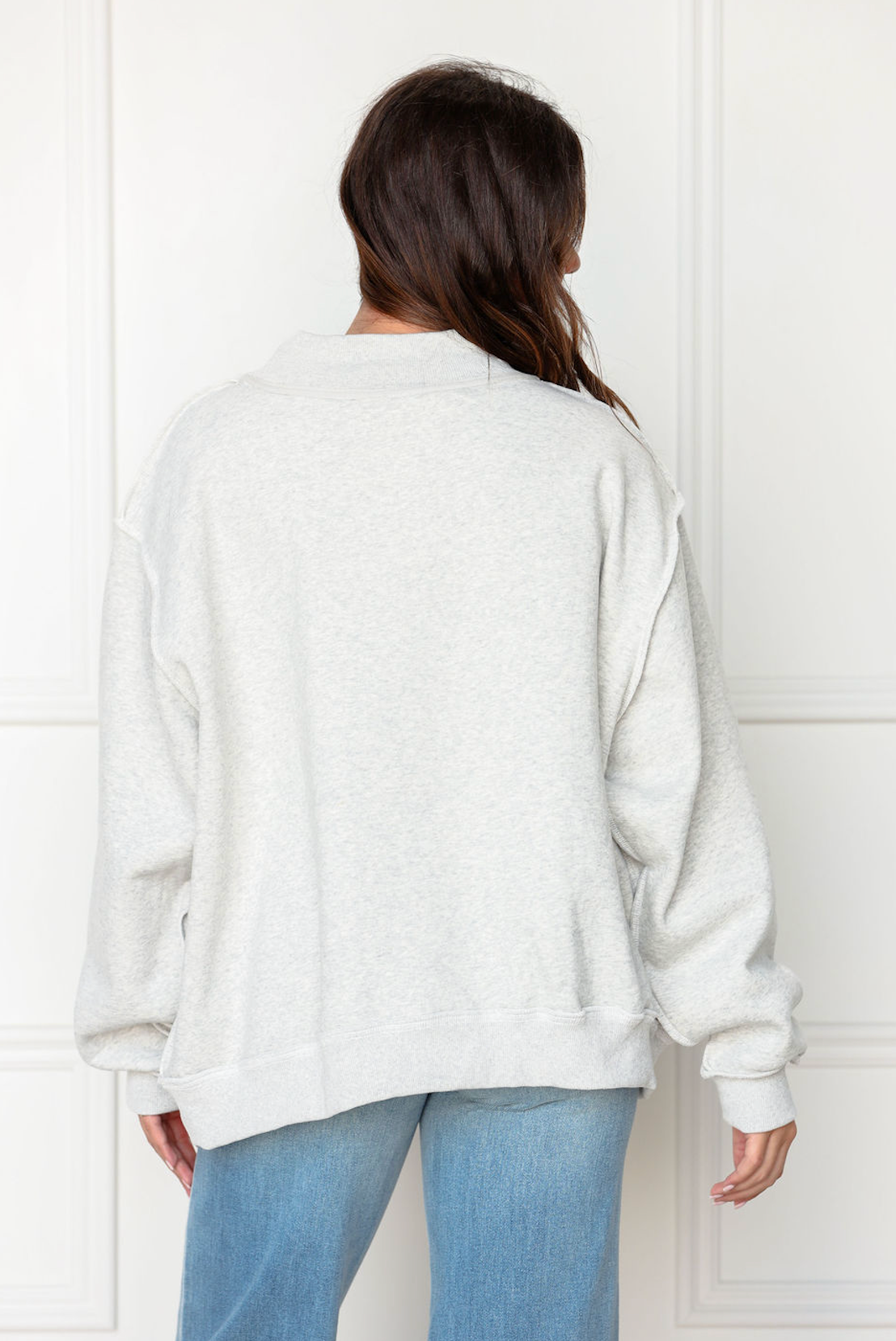 Reversible Gym/Bed Mock Neck Sweatshirt