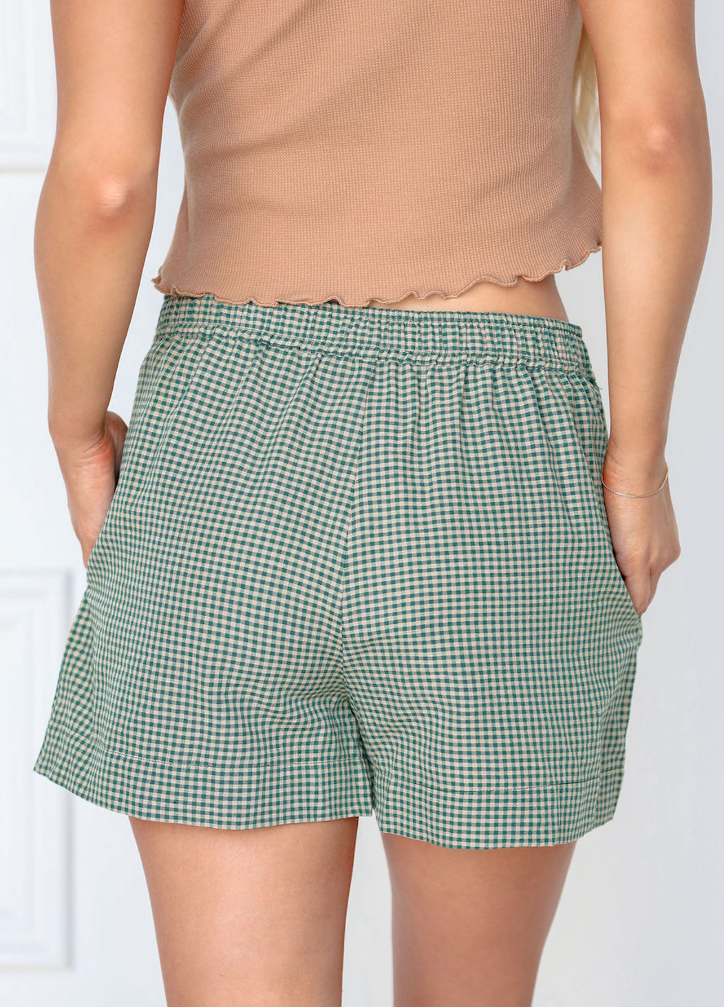 Checker Boxer Short Green