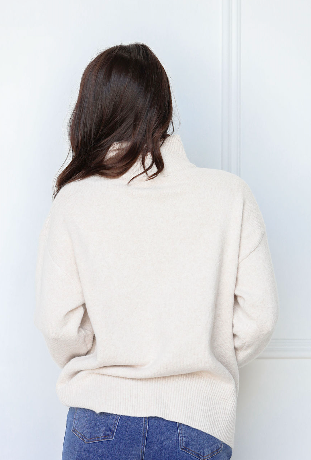 Solid Button Collared Sweater