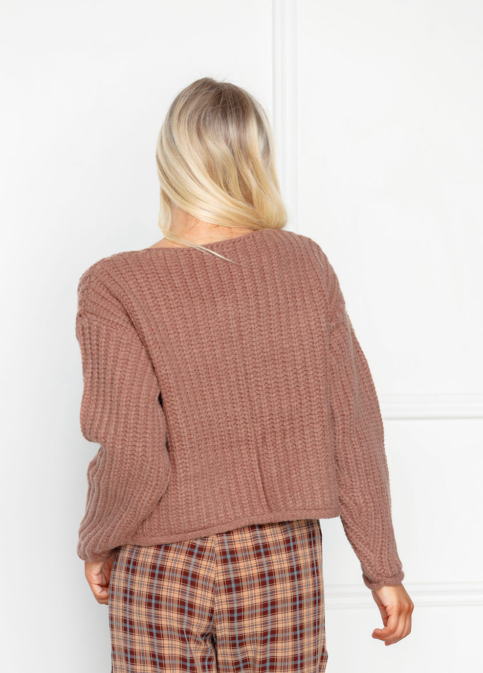 Tied Mocha Sweater Jacket