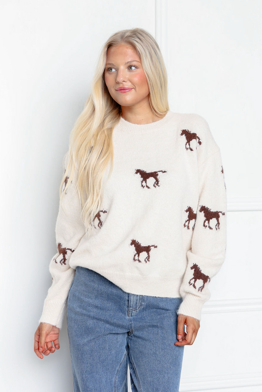 Horse Pattern Sweater