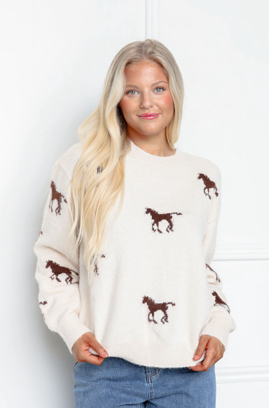 Horse Pattern Sweater