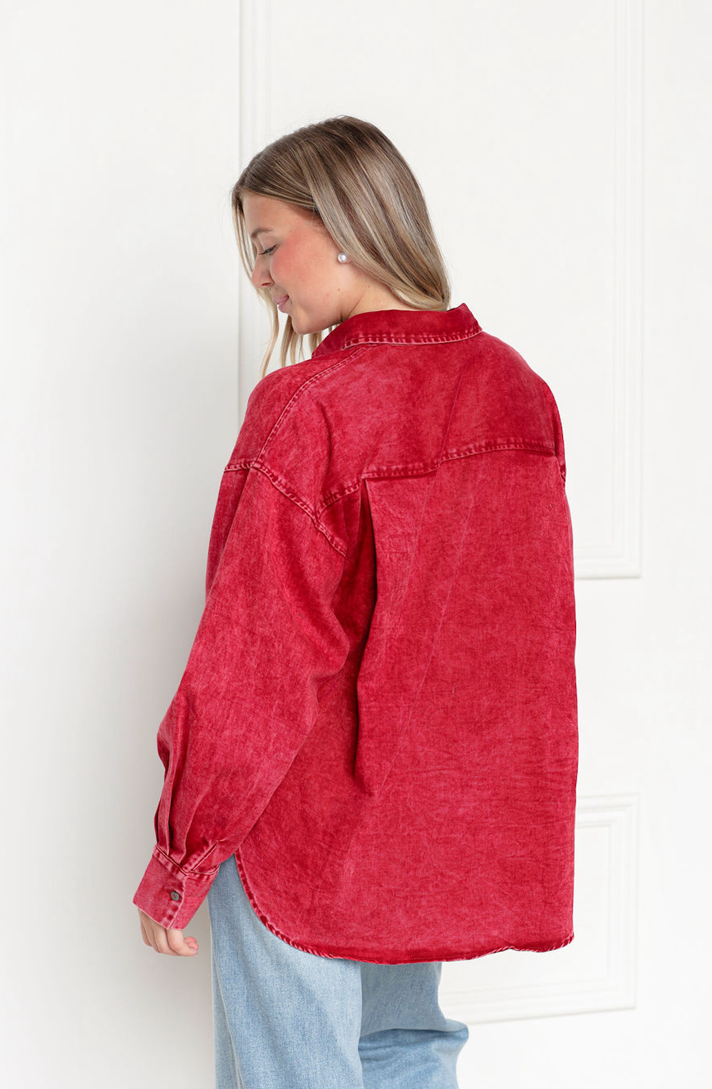 Button Down Burgundy Top