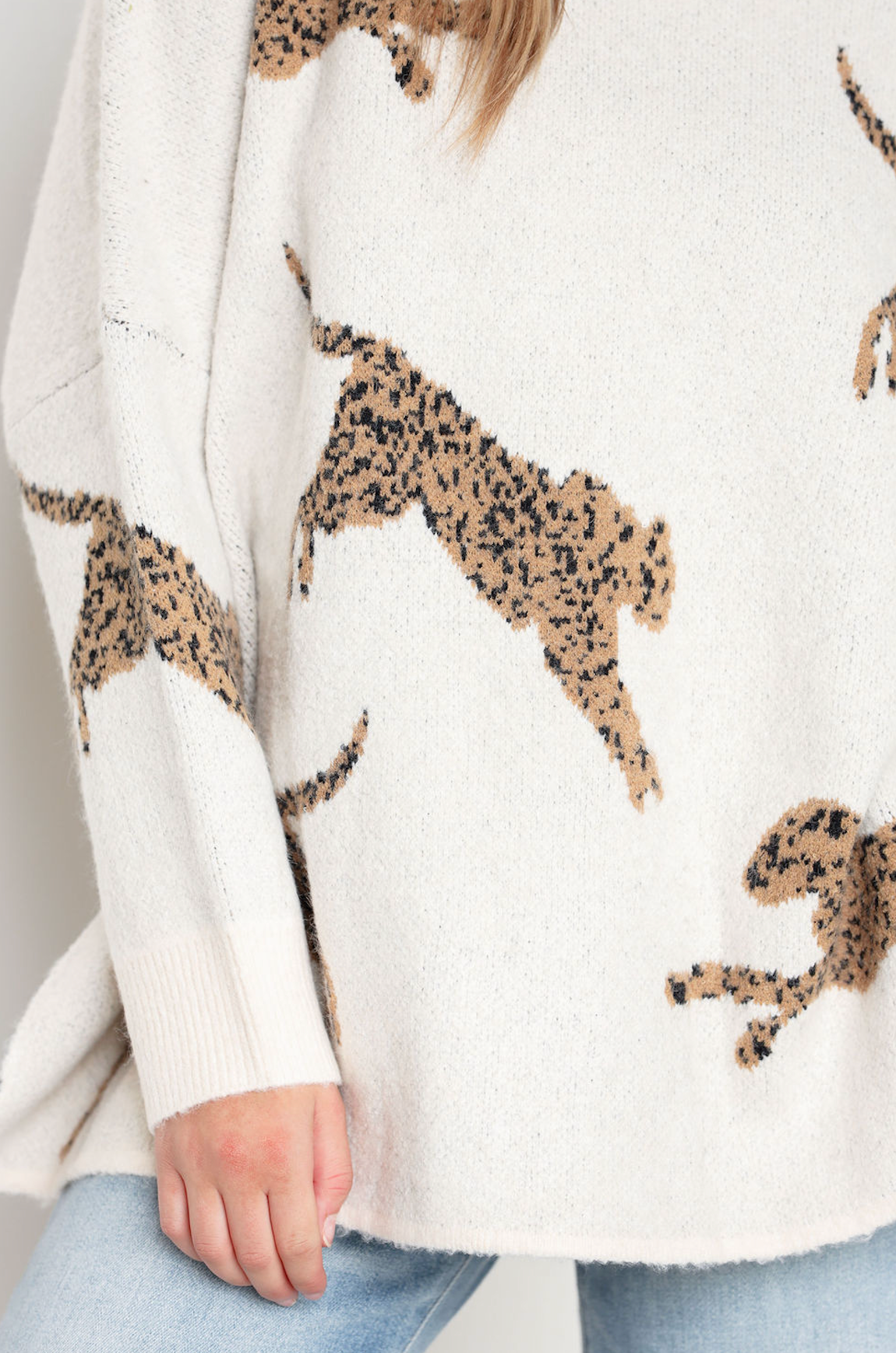 Cheetah Sweater Top