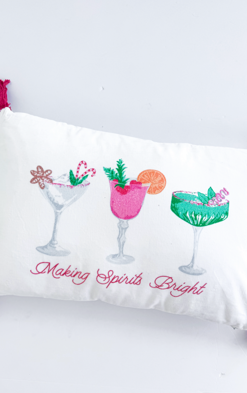 Fizz the Season Pillow