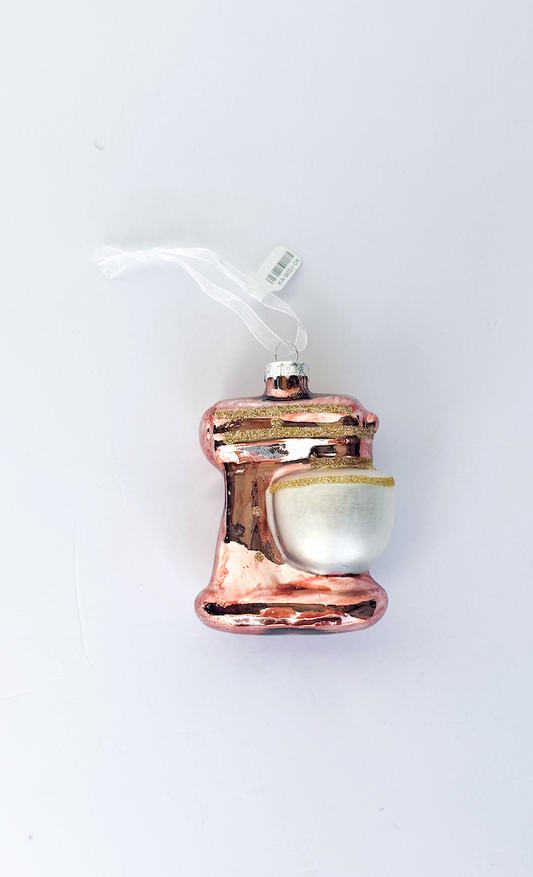 Mixer Stand Glass Ornament