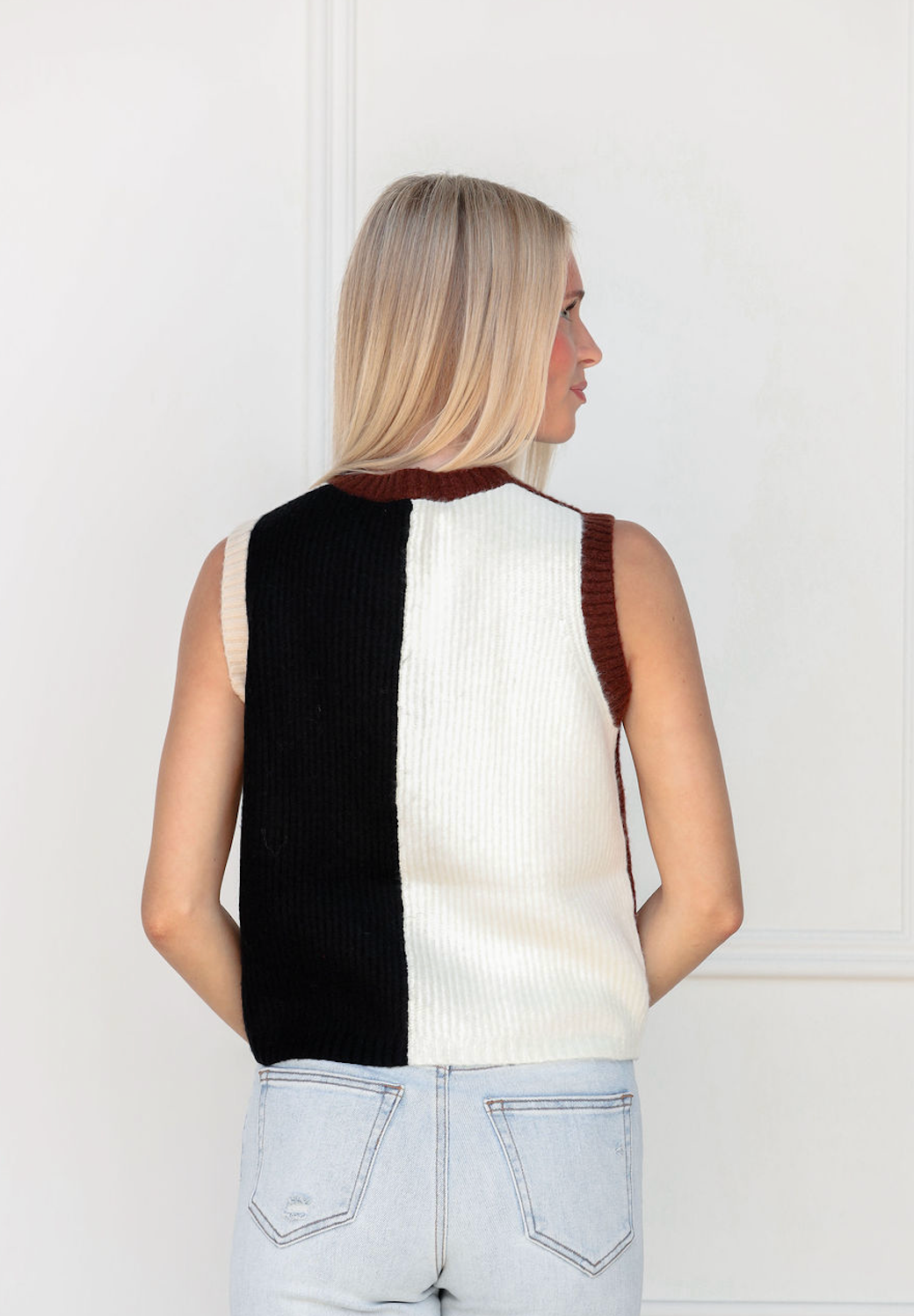 Coffee Combo Sweater Vest