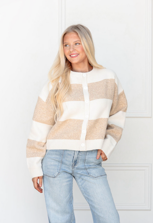 Bold Stripes Cardigan