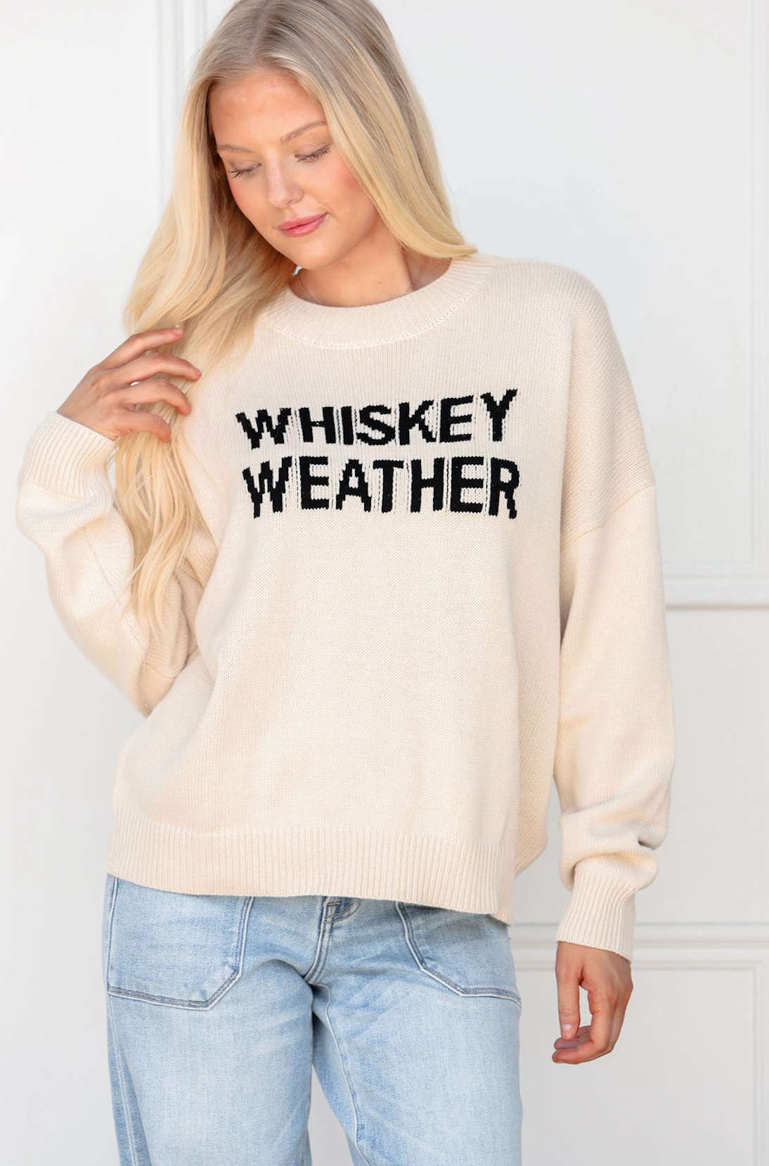 Whiskey Weather Sweater Top