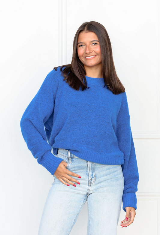 Soft & Subtle Sweater Cobalt