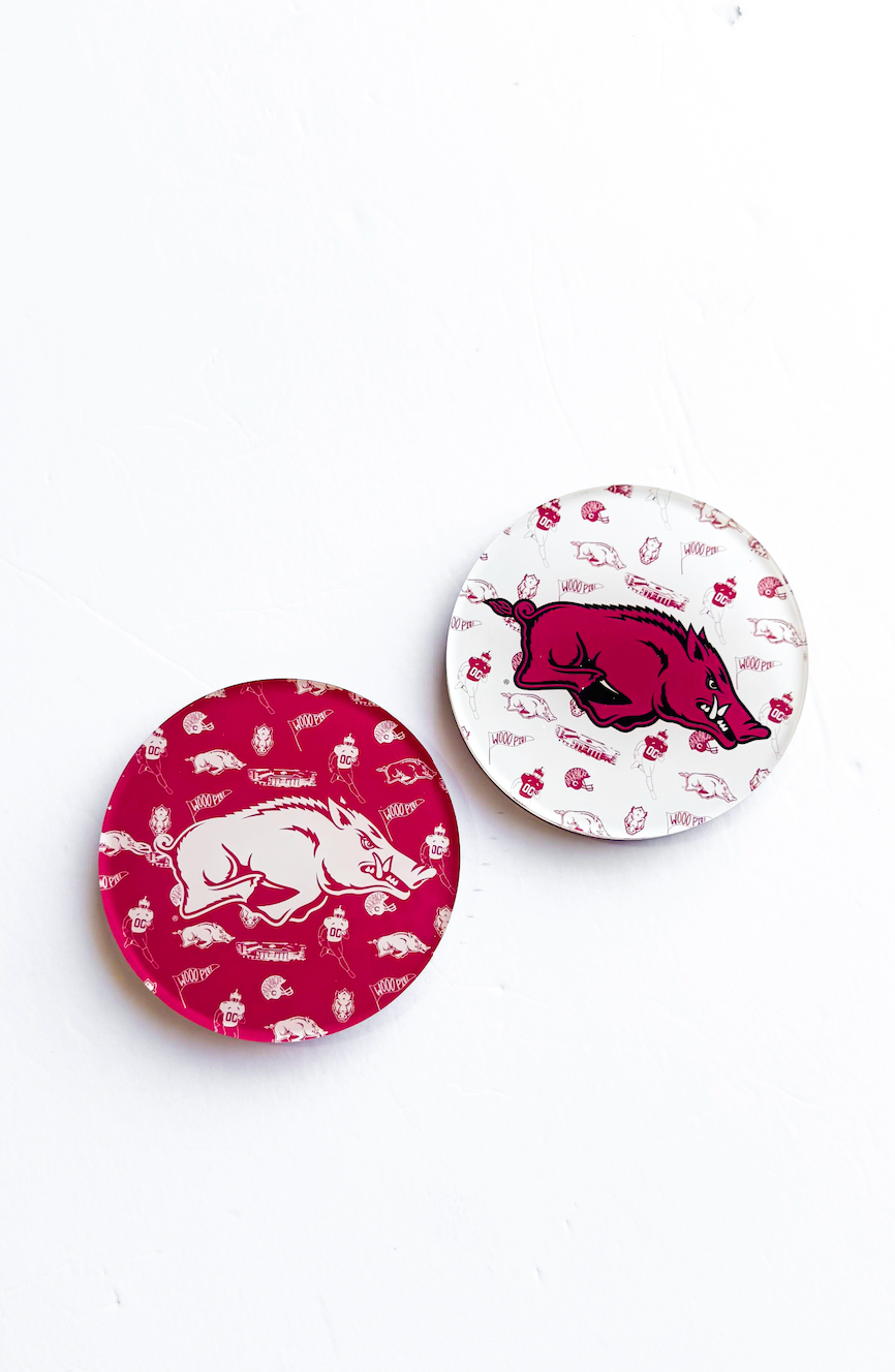Arkansas Acrylic Coaster Set of 2