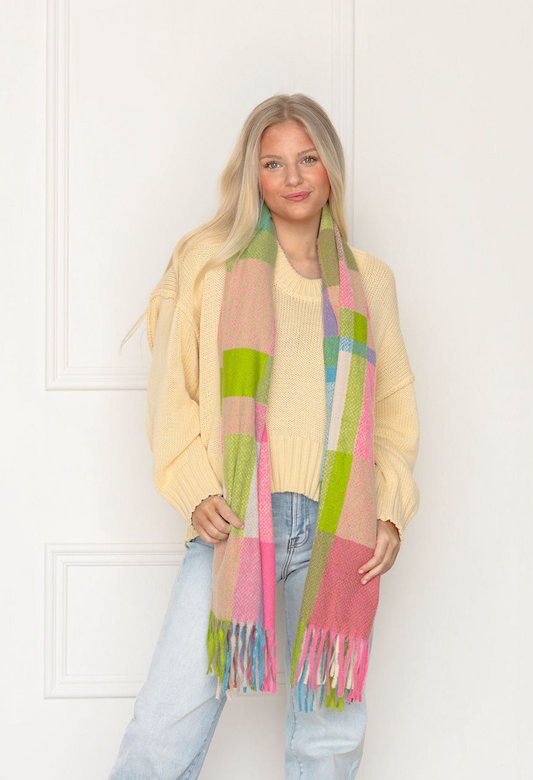 Colorful Plaid Scarf