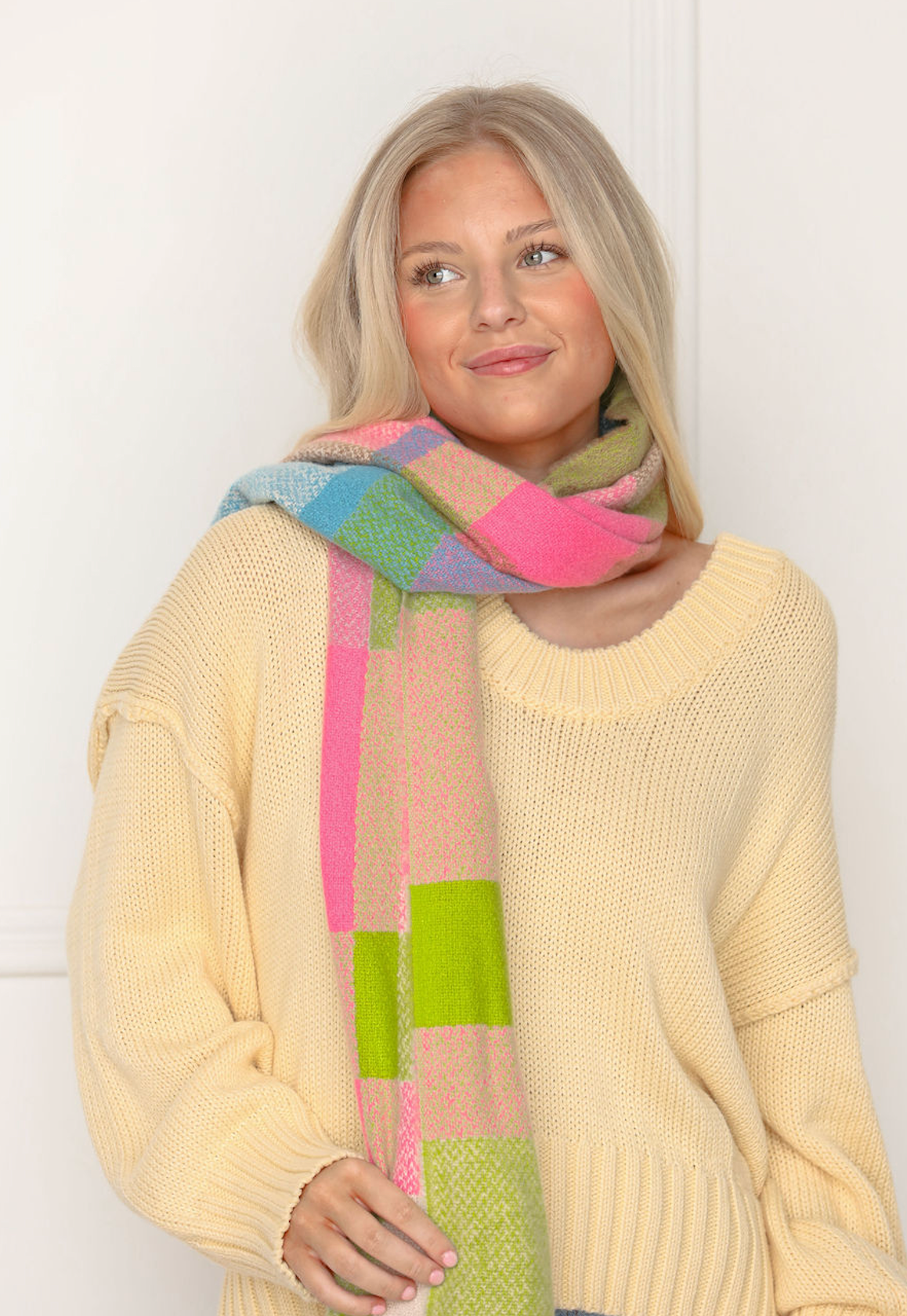 Colorful Plaid Scarf