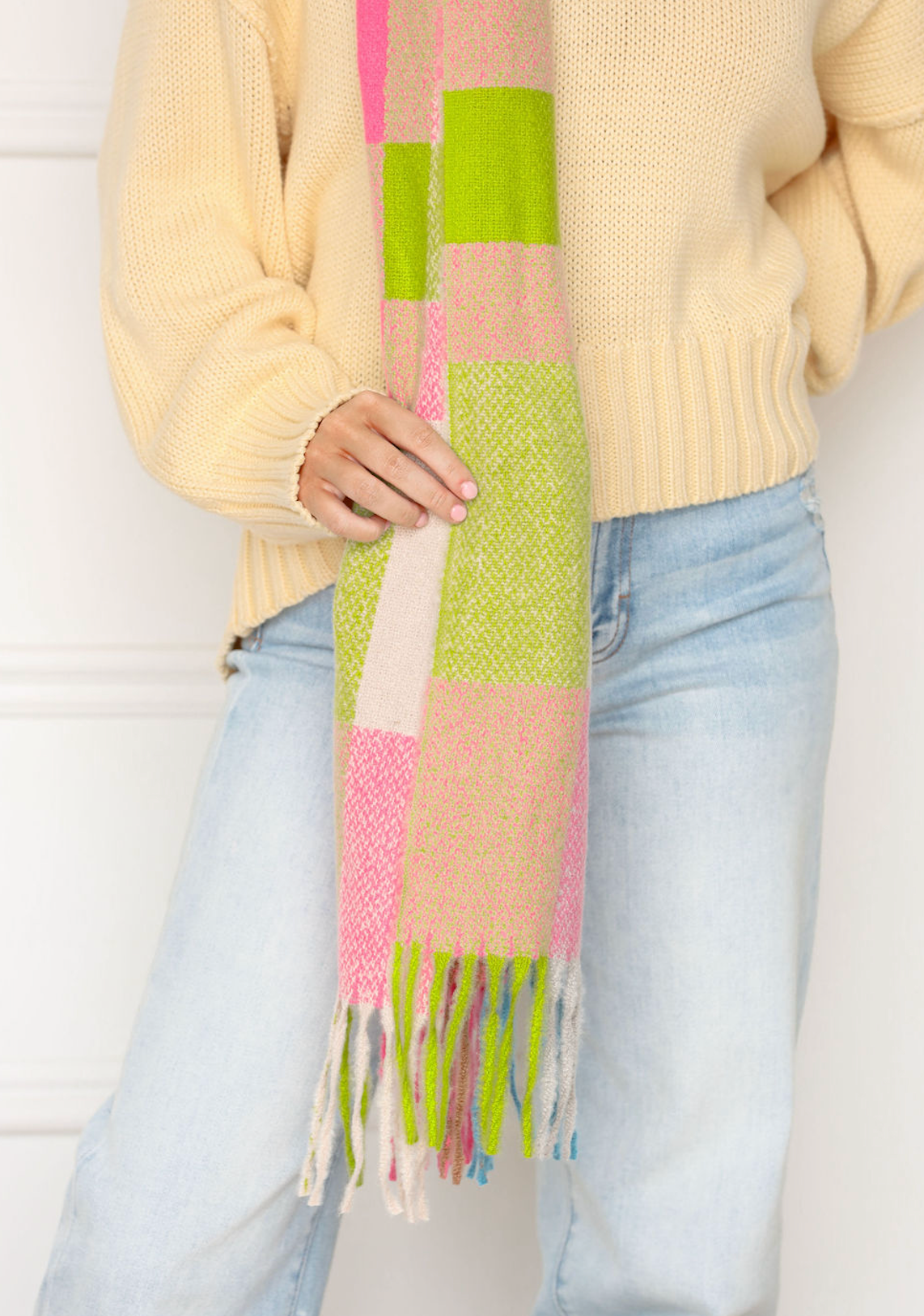 Colorful Plaid Scarf