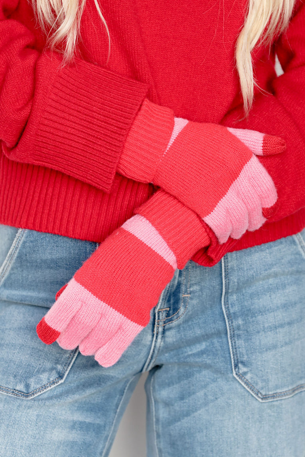 Sammy Touchscreen Gloves Red