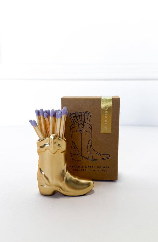 Gold Metallic Boot Matches