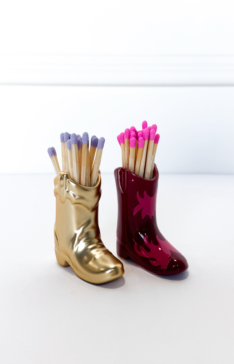 Gold Metallic Boot Matches