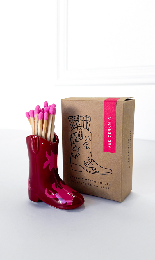 Red & Pink Flame Boot Matches