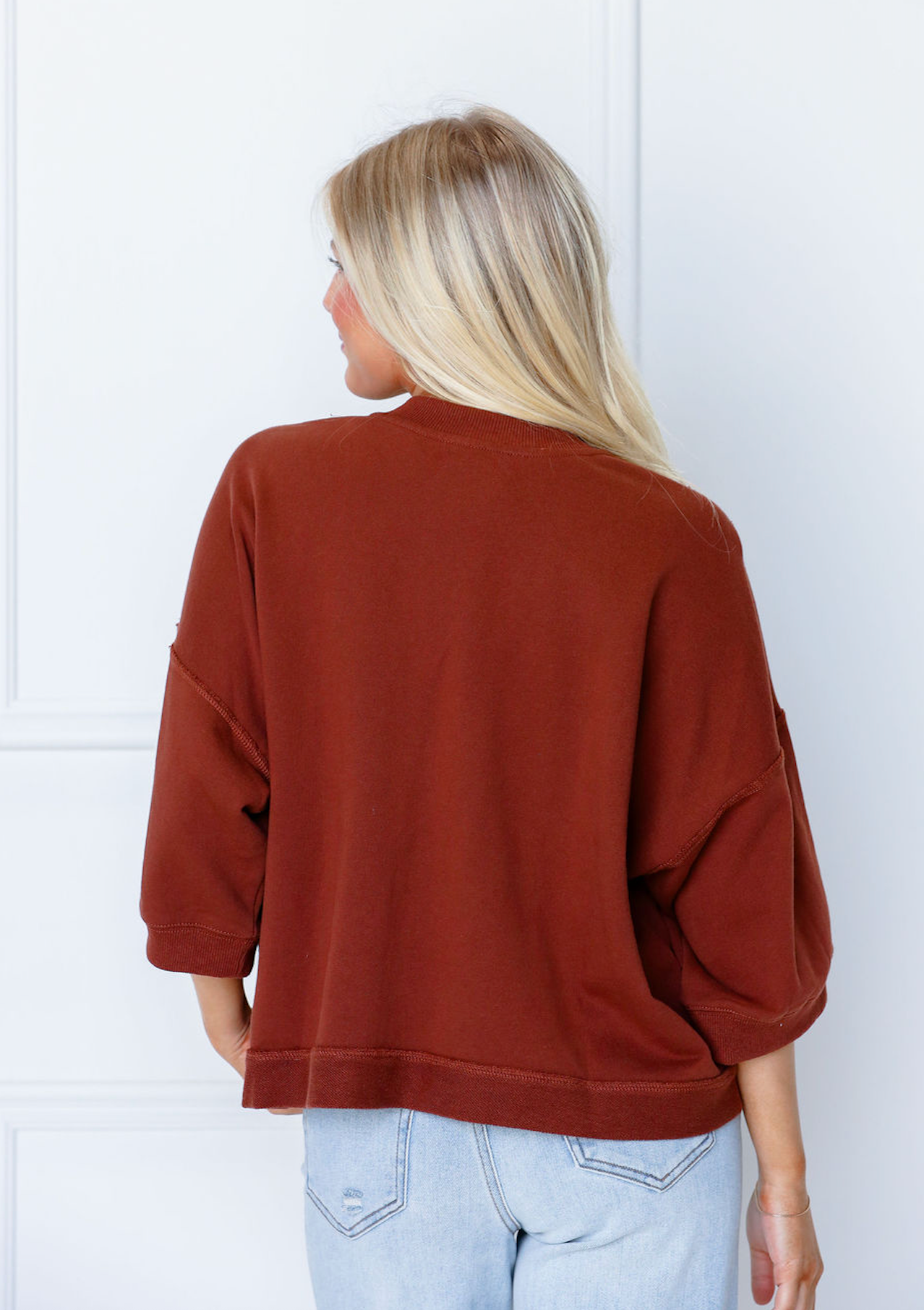 Button Down Terry Cardigan Brown