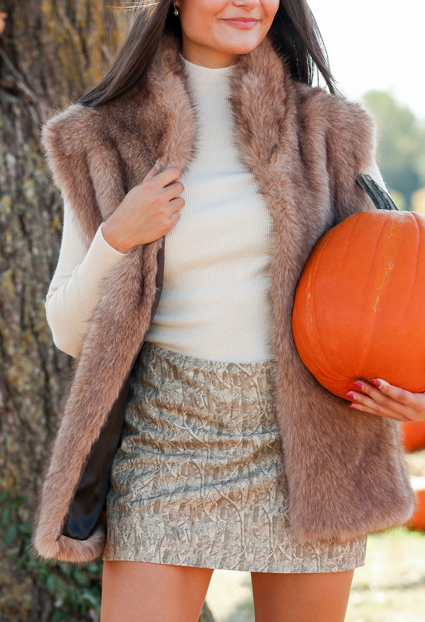 Celine Faux Fur Vest