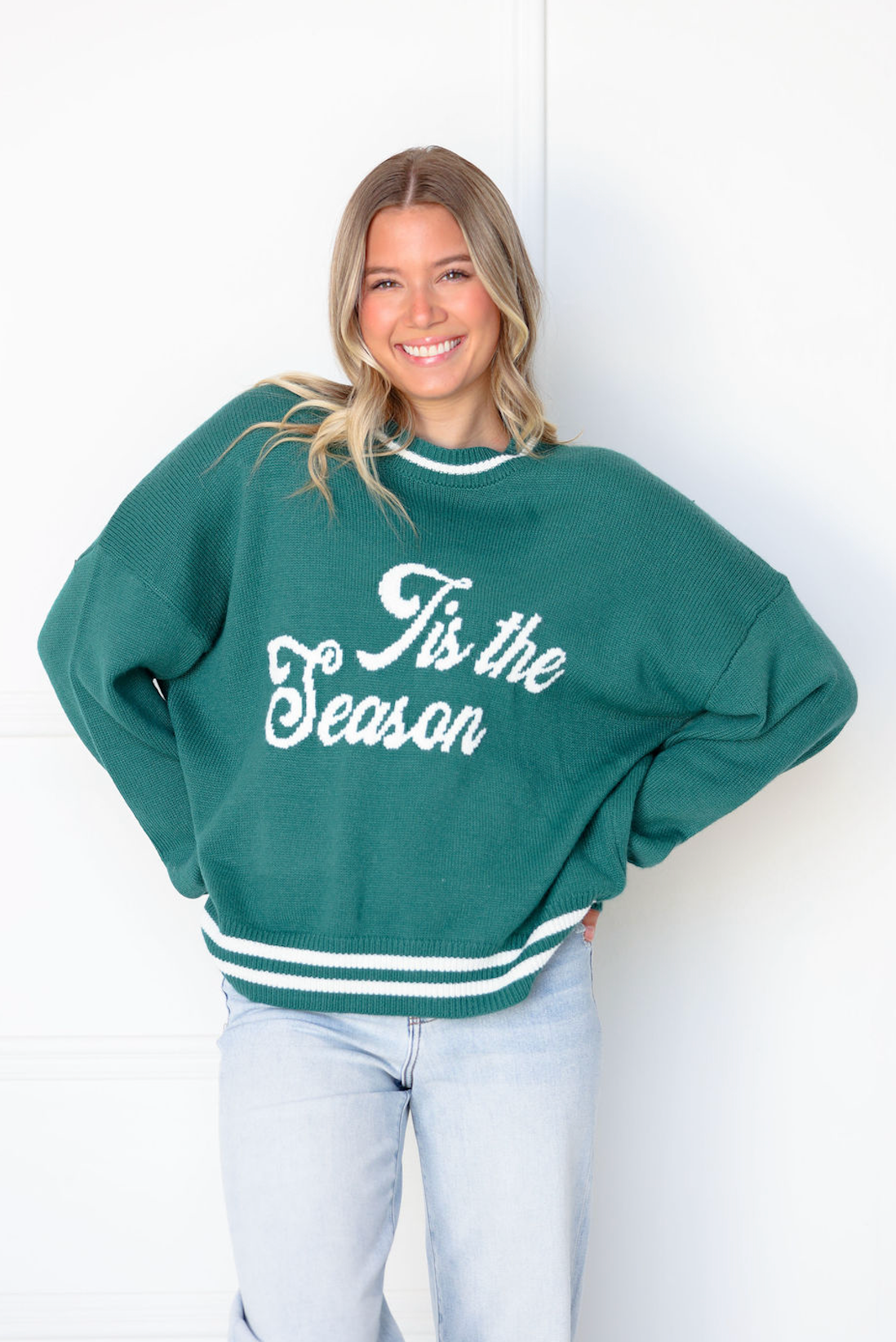 'Tis The Season Sweater Forest Green