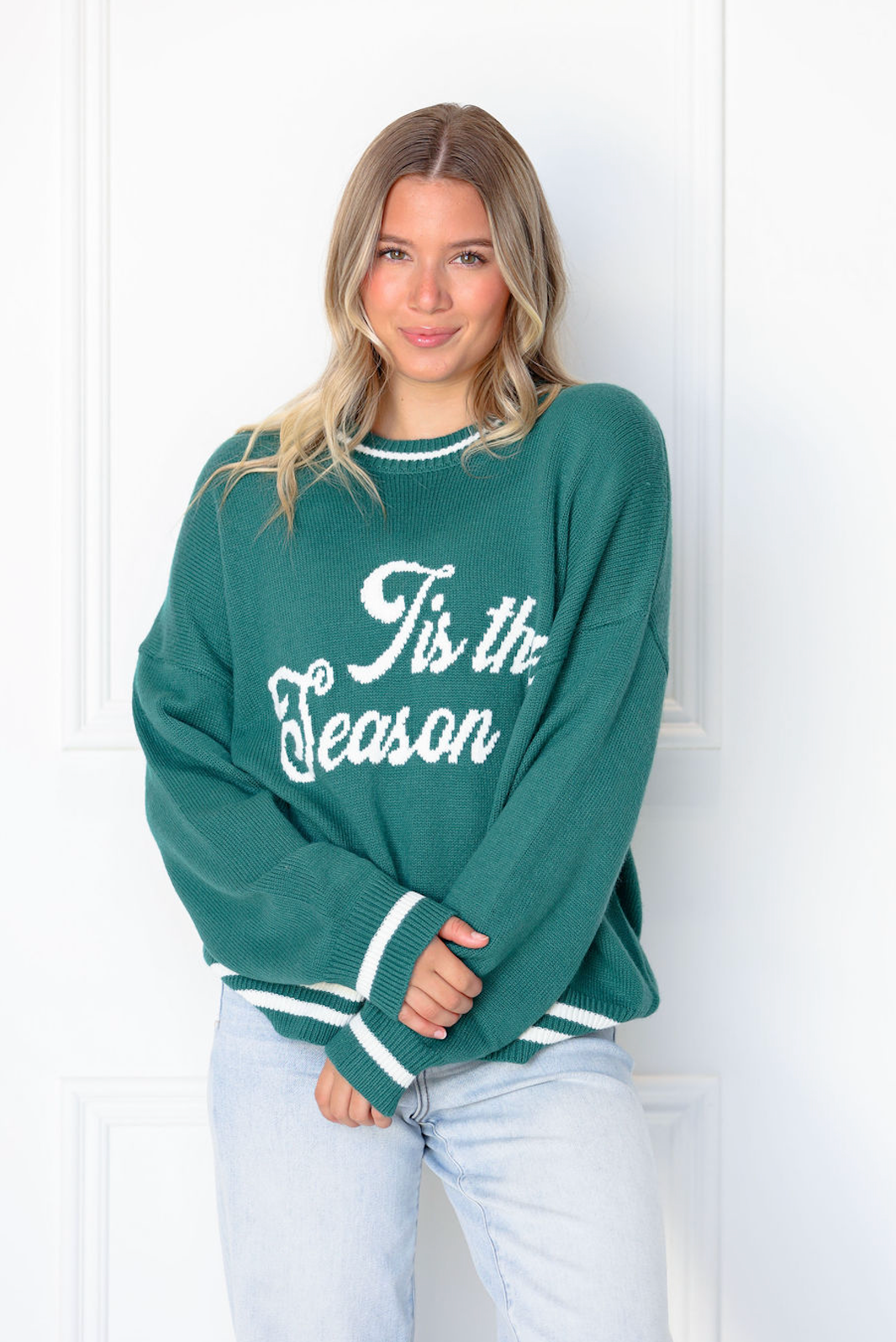'Tis The Season Sweater Forest Green