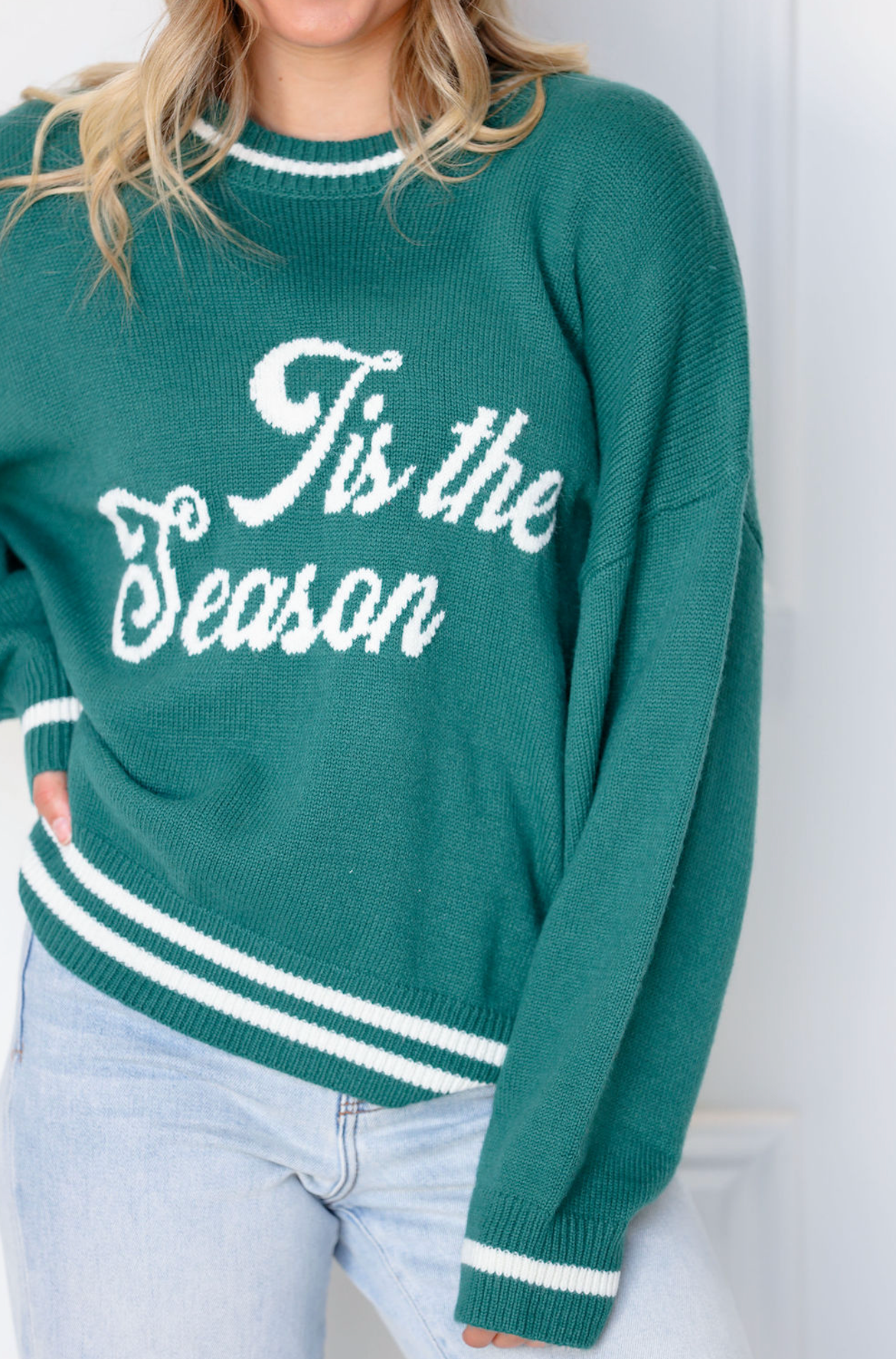 'Tis The Season Sweater Forest Green