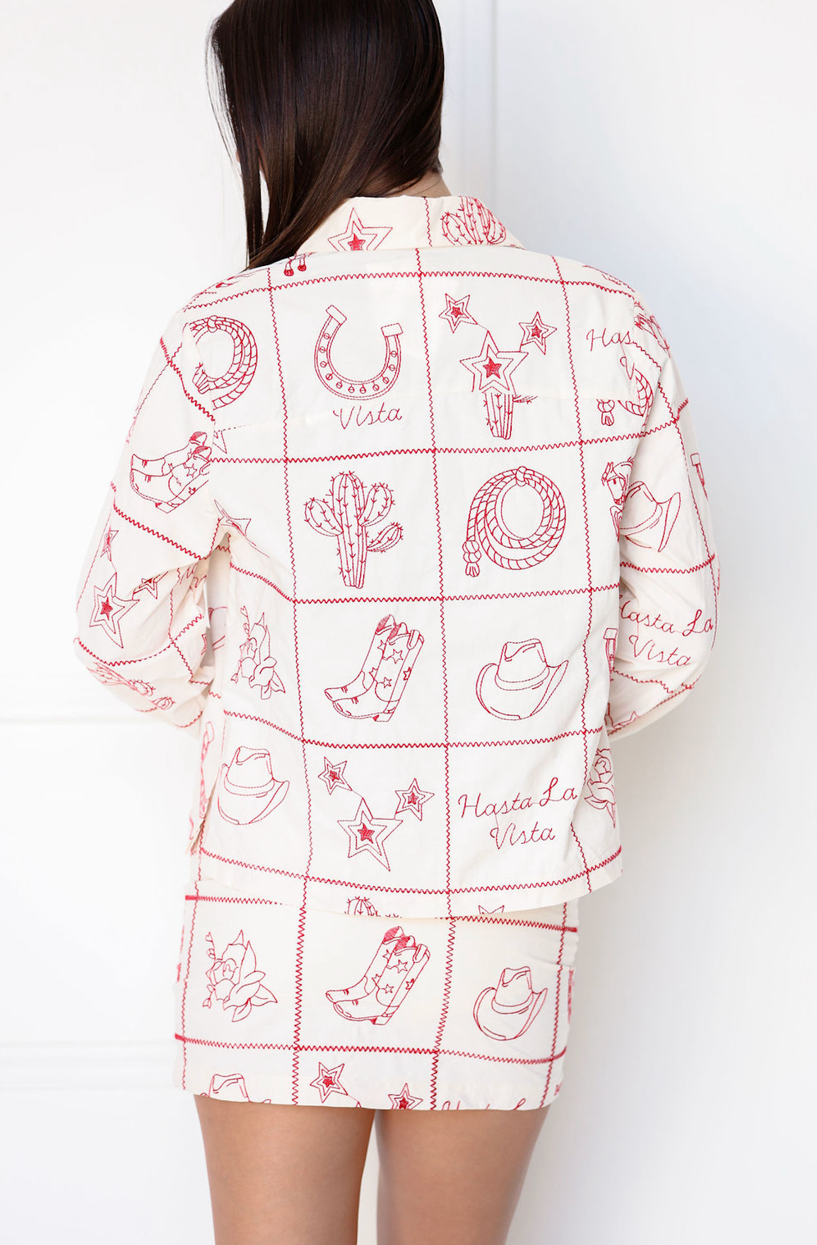 Western Embroidered Flair Shirt