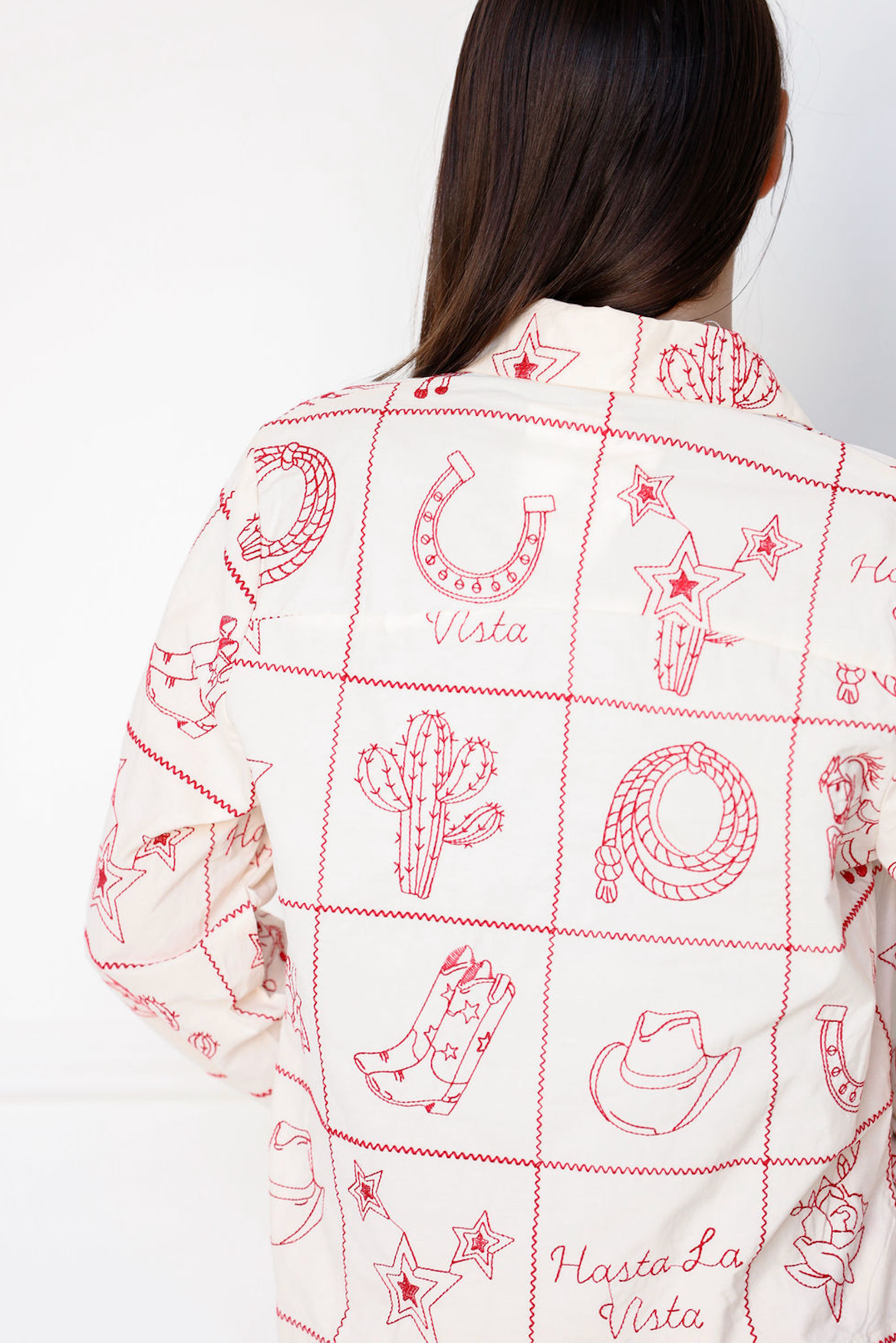 Western Embroidered Flair Shirt