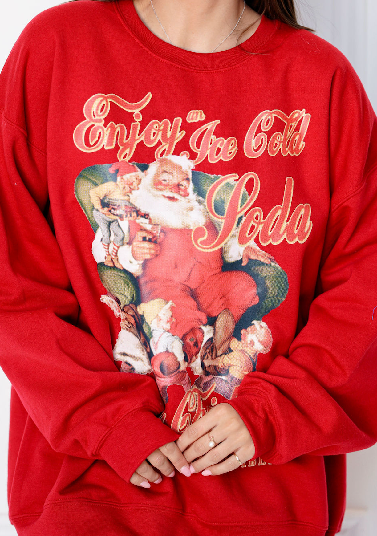 Enjoy a Soda Santa Sweatshirt