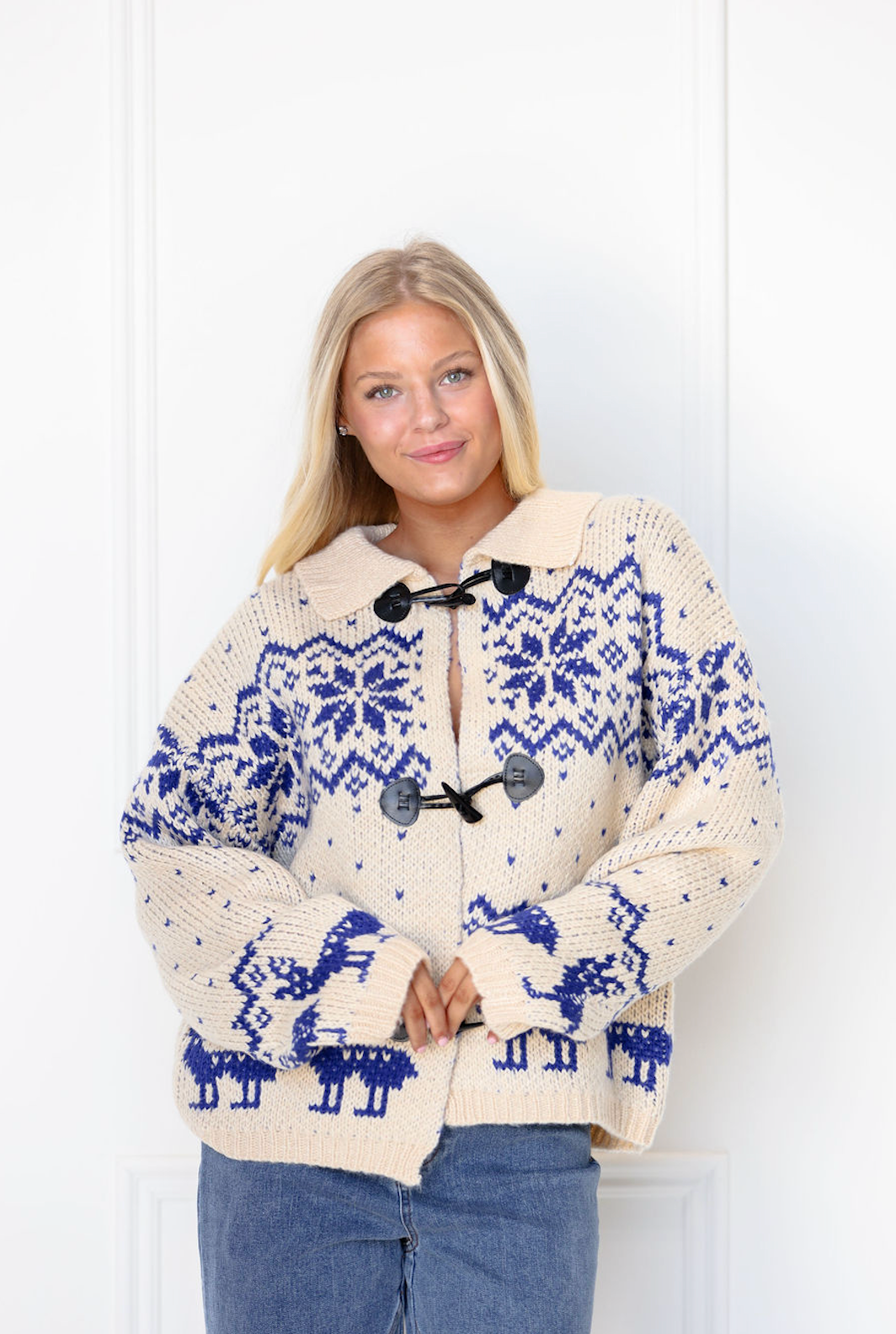 Winter Fair Isle Sweater Coat