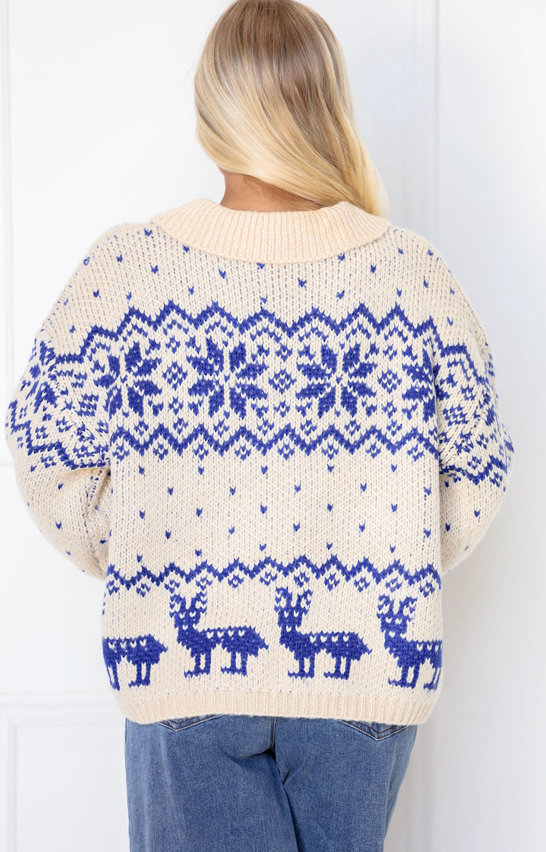 Winter Fair Isle Sweater Coat