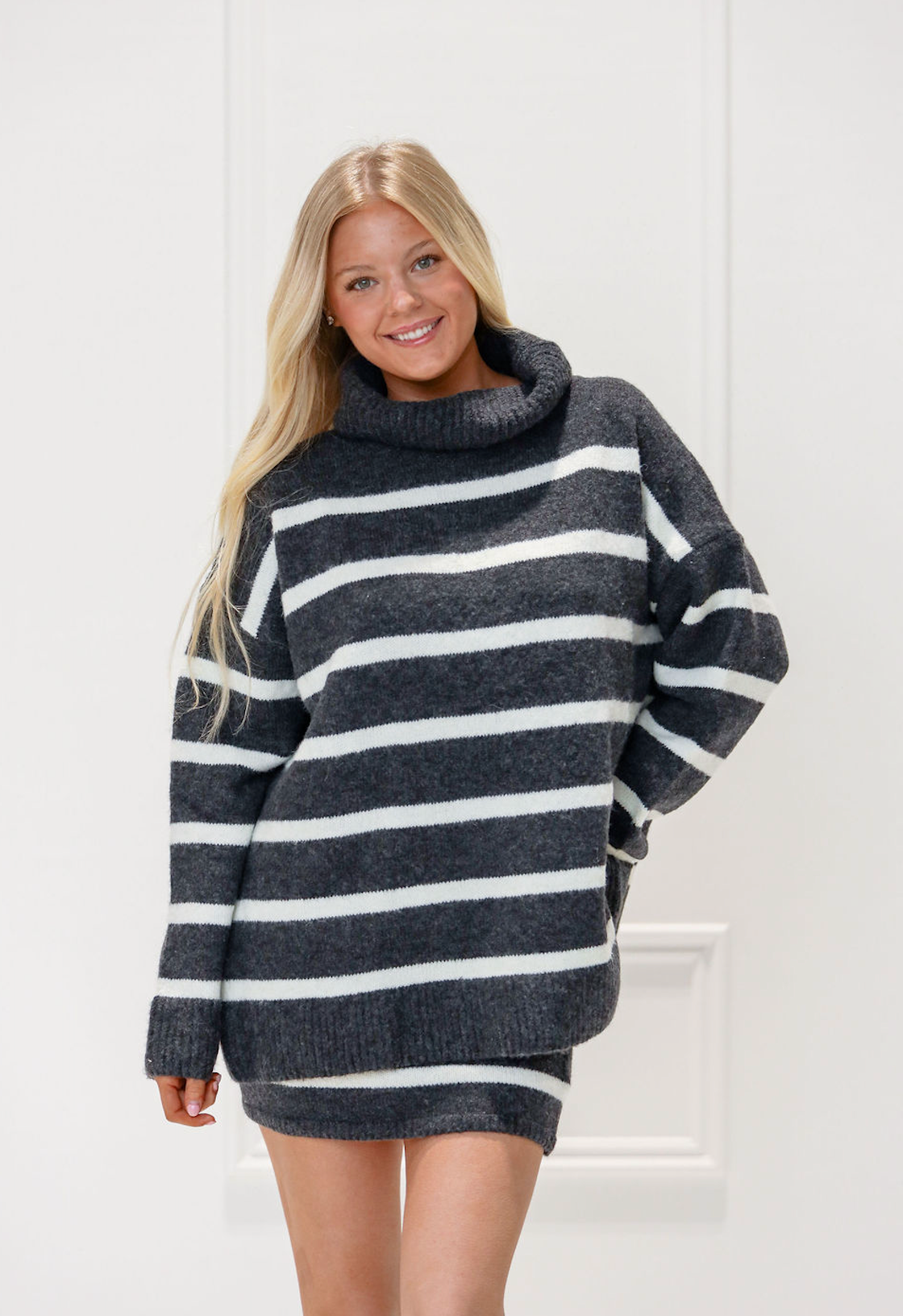 Selena Stripe Sweater & Skirt Set of 2