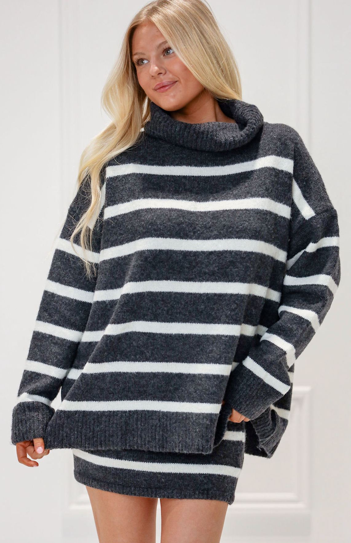 Selena Stripe Sweater & Skirt Set of 2