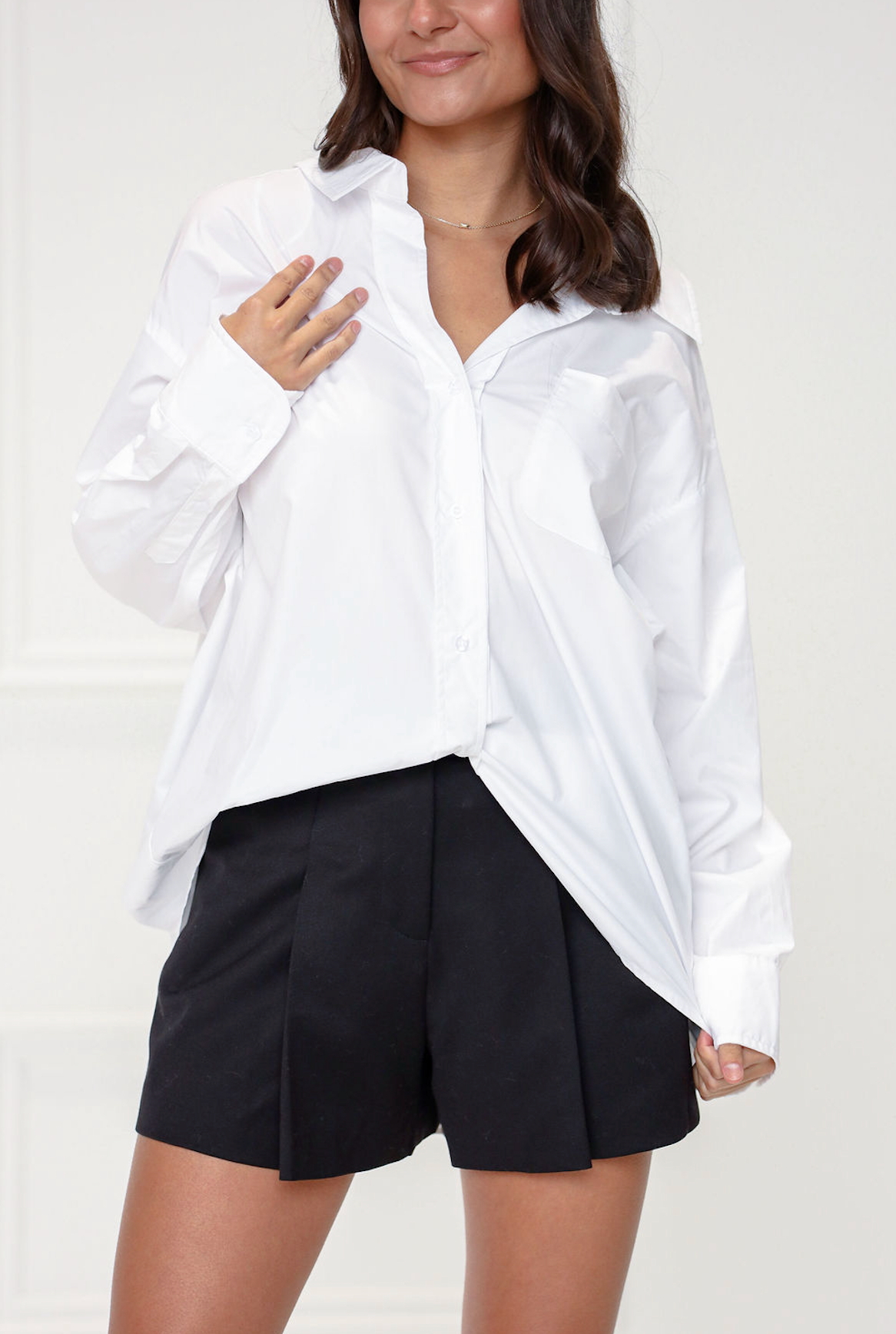 Oversized Button Up Off White