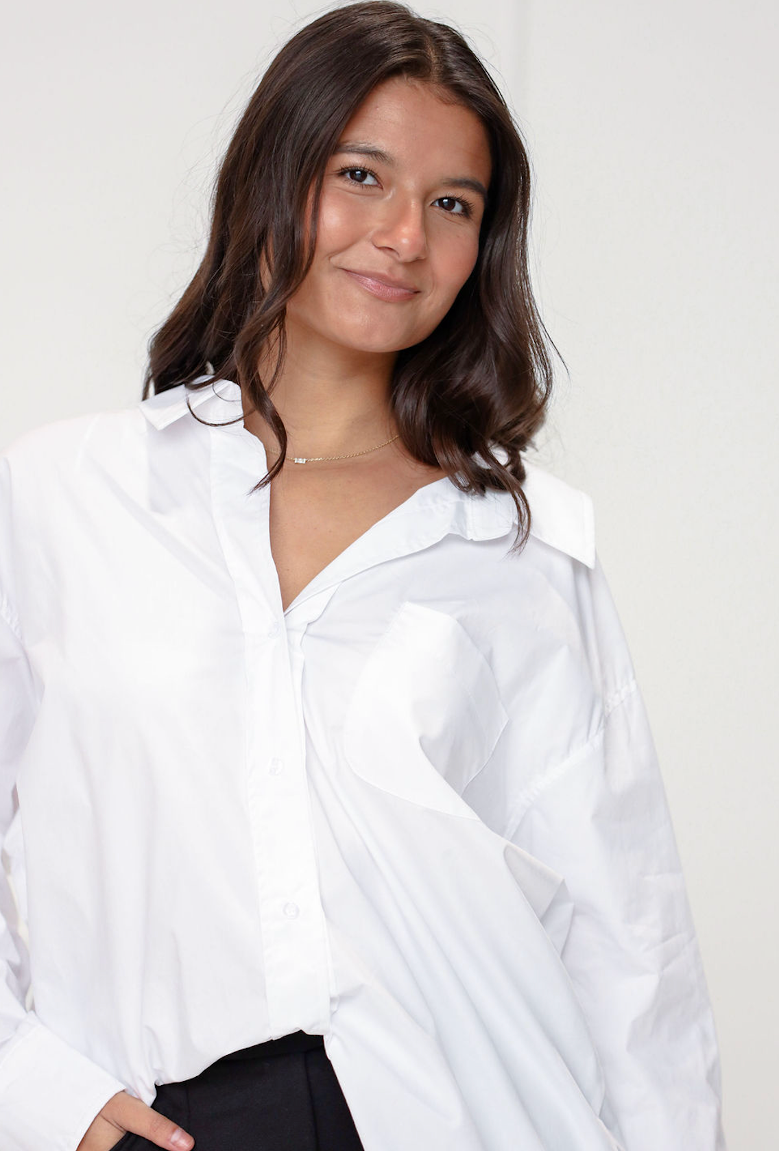 Oversized Button Up Off White