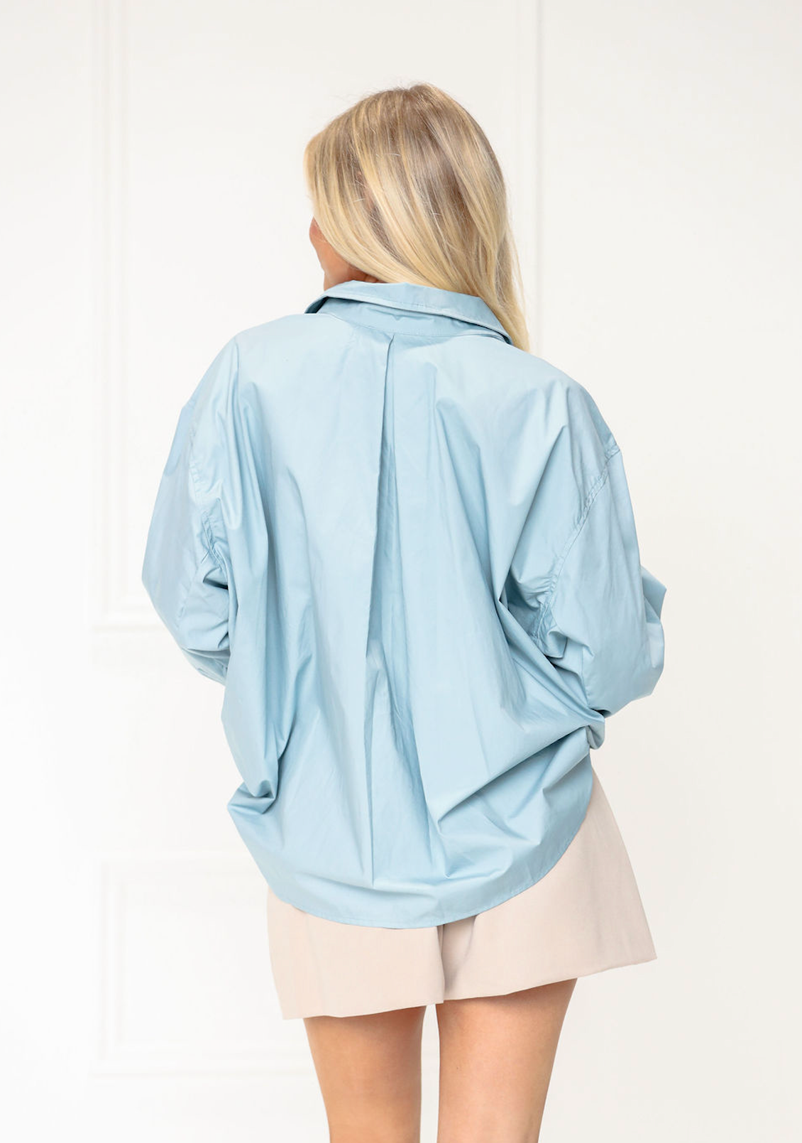 Oversized Button Up Denim Blue