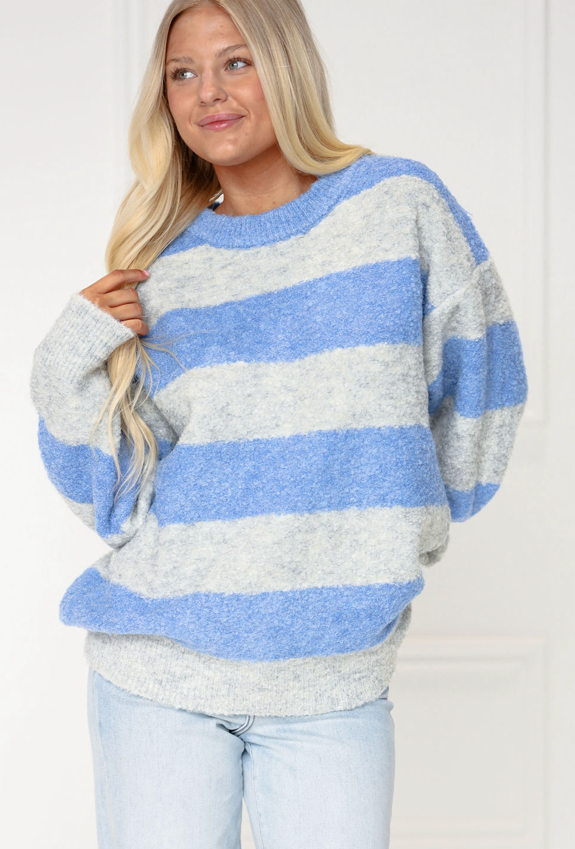 Olsen Stripe Sweater Blue/Grey