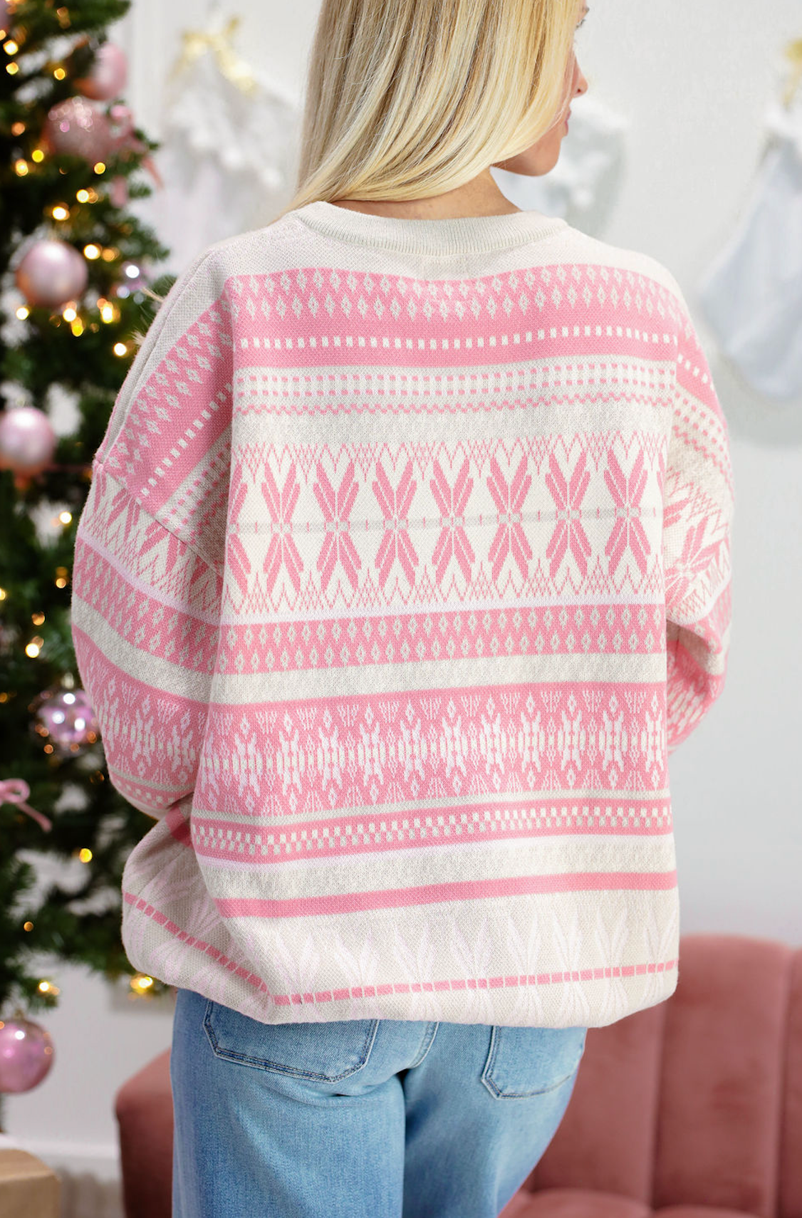 Aspen Oversized Sweater Pink