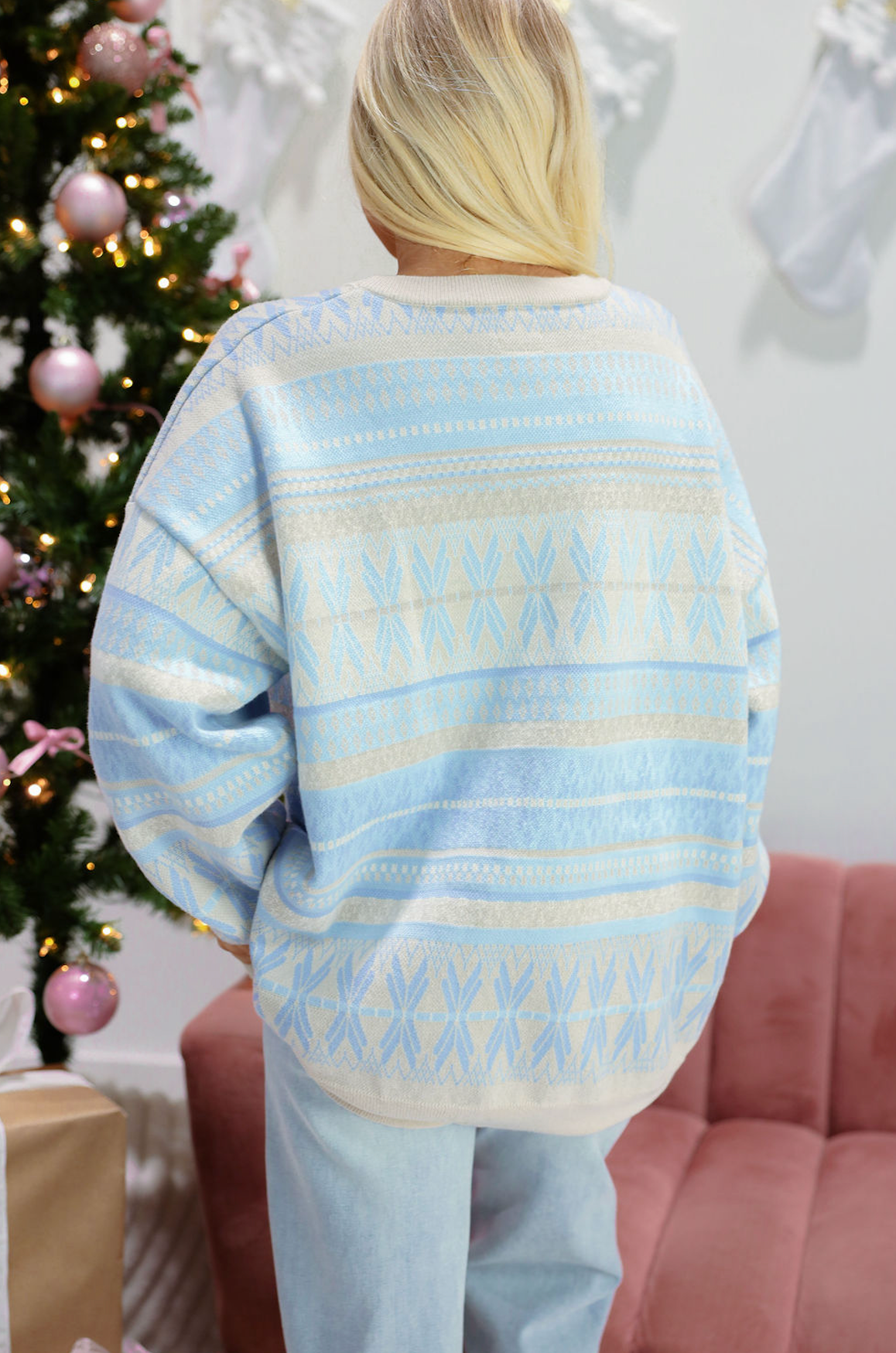 Aspen Oversized Sweater Blue