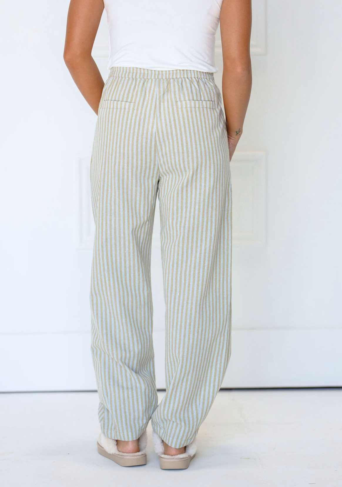 Light Blue Stripe Pants